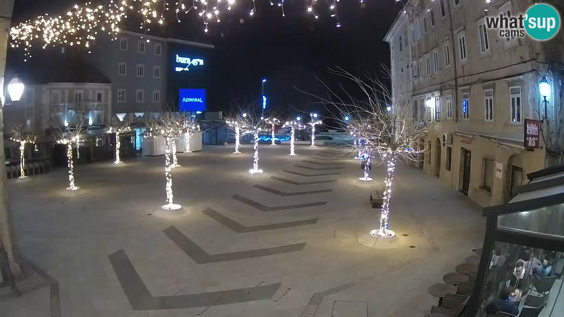 Center of Senj city – Pavlin square – Live Cam Dalmatia