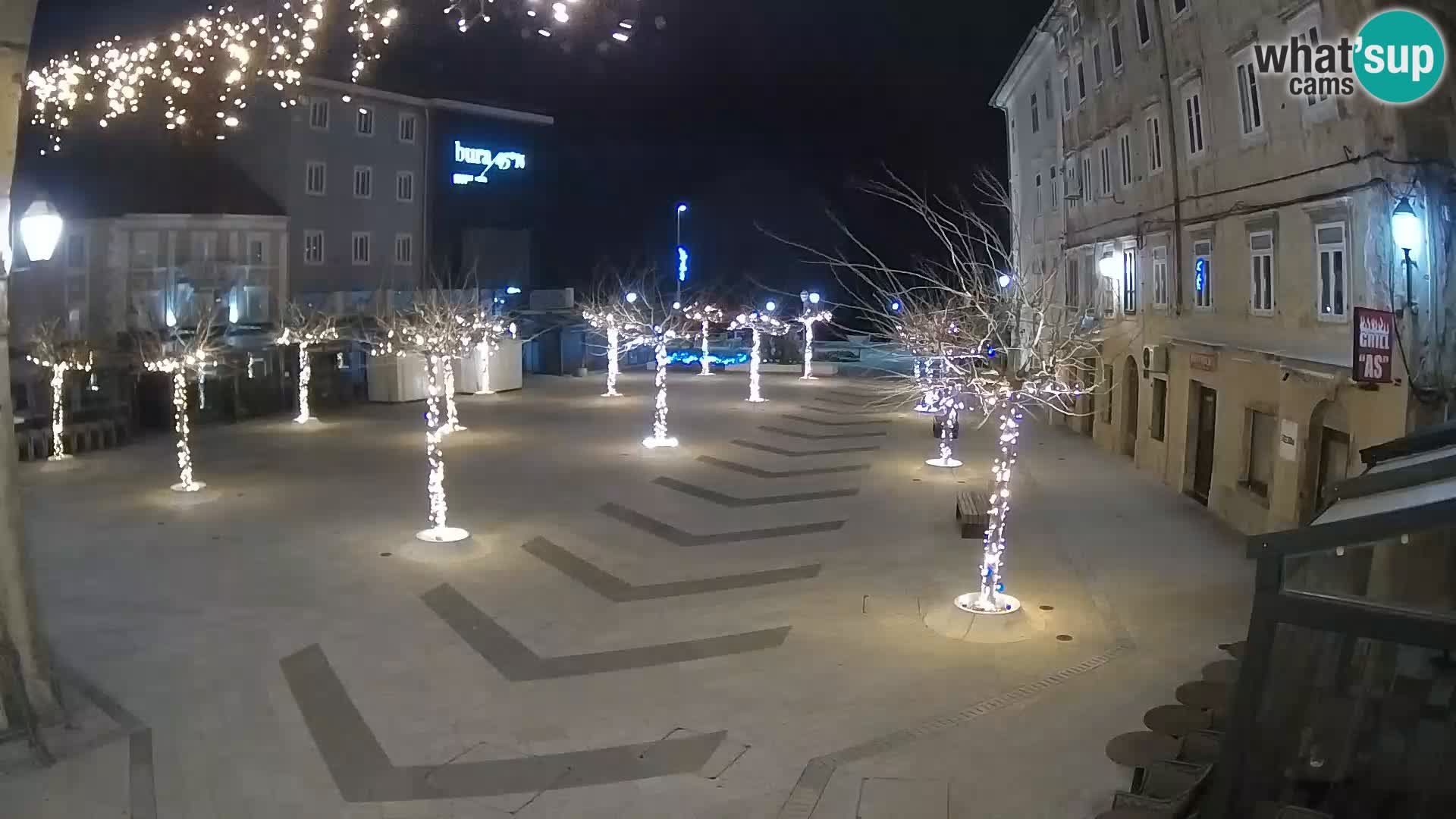 Center of Senj city – Pavlin square – Live Cam Dalmatia