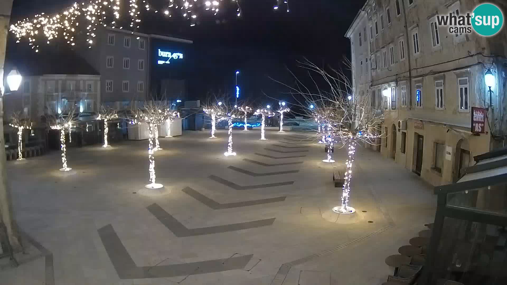 Centre de la ville de Senj – Place Pavlin – Live Cam Dalmatie