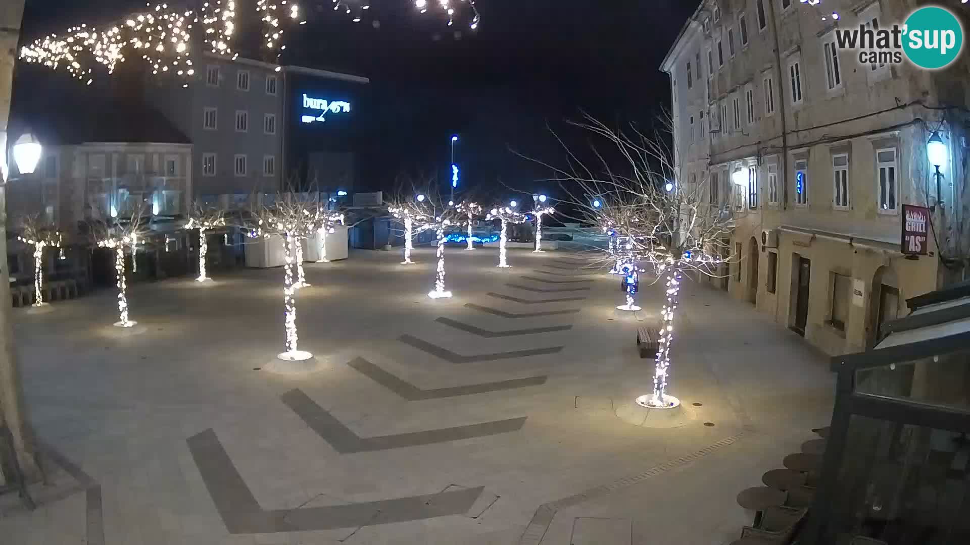 Centre de la ville de Senj – Place Pavlin – Live Cam Dalmatie