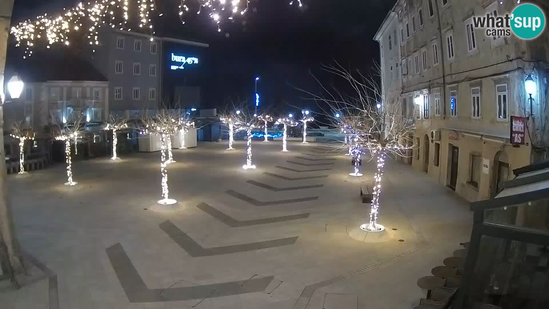 Centro della città di Senj – Piazza Pavlin – Live Cam Dalmazia