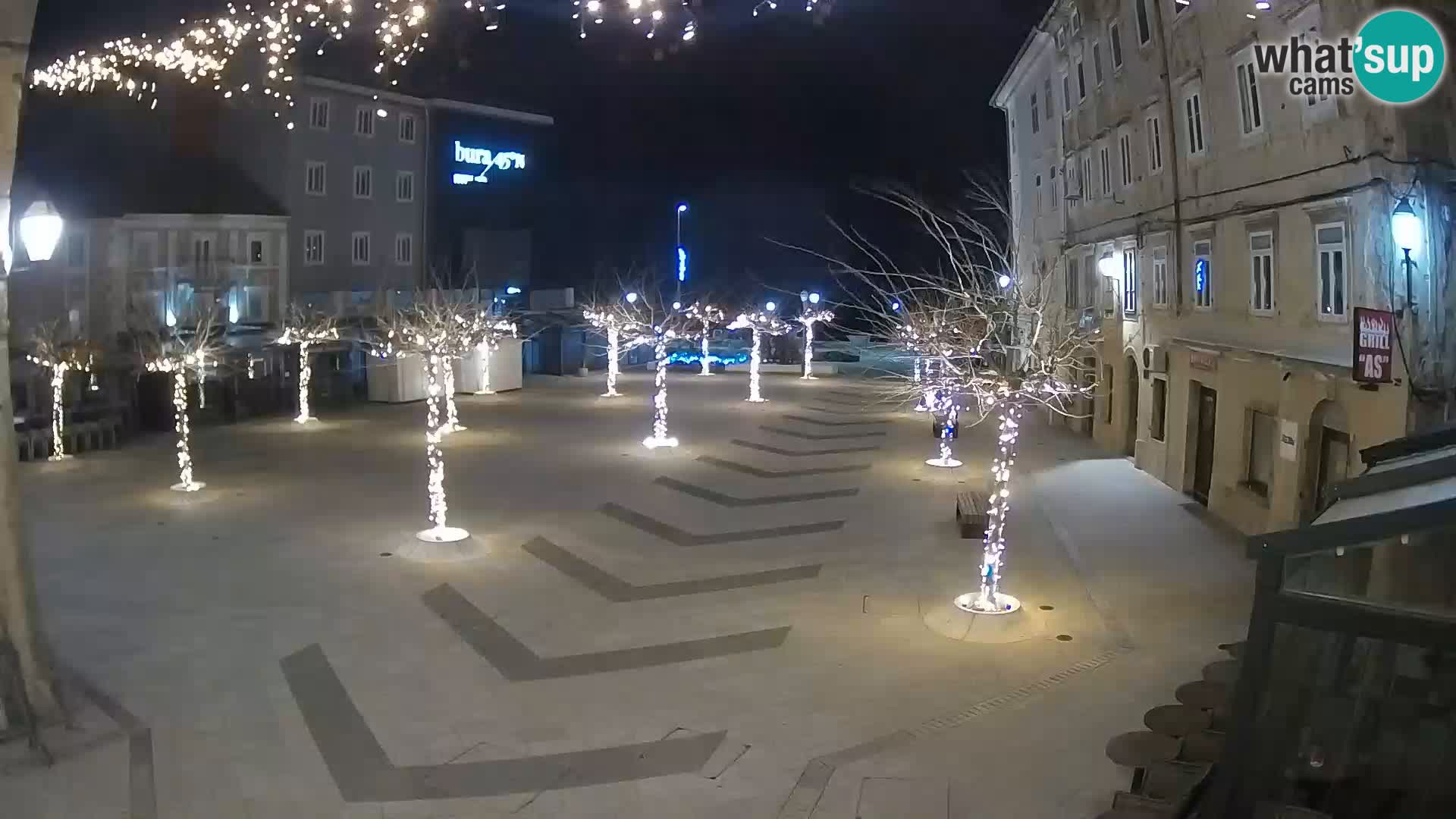 Center of Senj city – Pavlin square – Live Cam Dalmatia