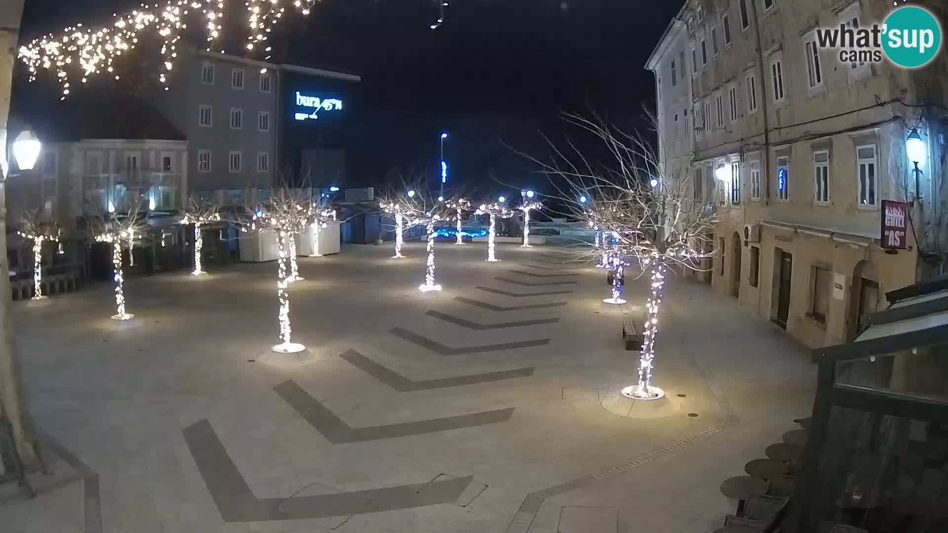 Center of Senj city – Pavlin square – Live Cam Dalmatia