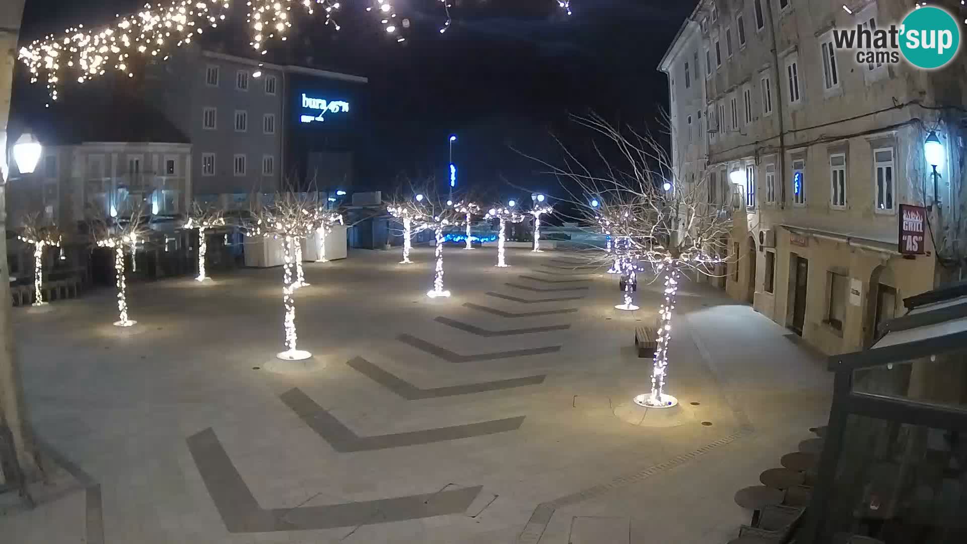 Centre de la ville de Senj – Place Pavlin – Live Cam Dalmatie