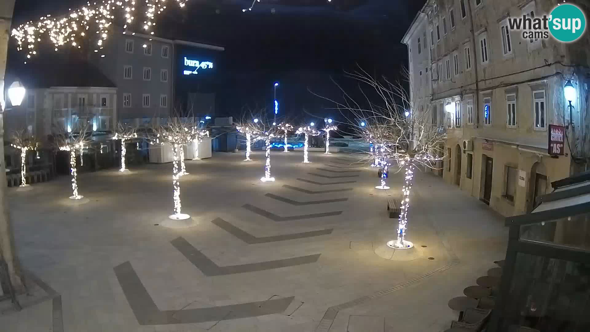 Center of Senj city – Pavlin square – Live Cam Dalmatia