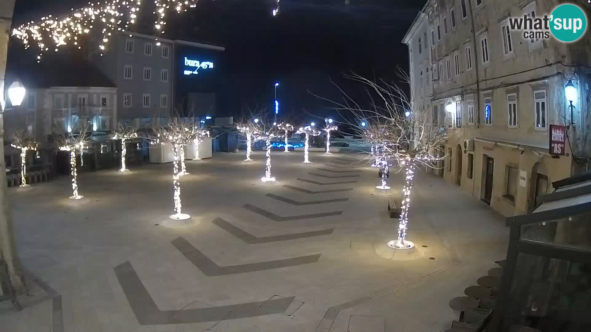 Centre de la ville de Senj – Place Pavlin – Live Cam Dalmatie