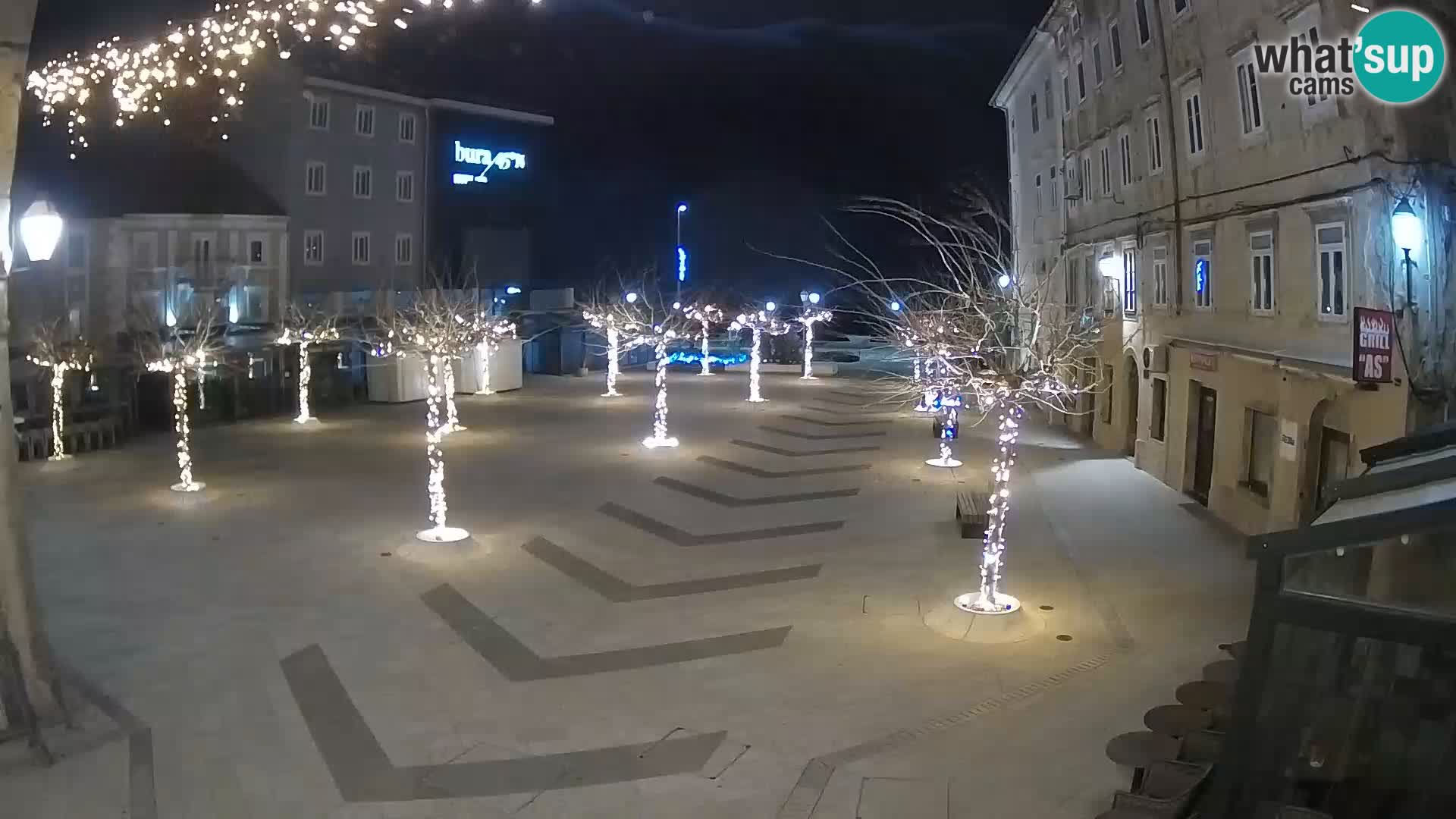 Centre de la ville de Senj – Place Pavlin – Live Cam Dalmatie