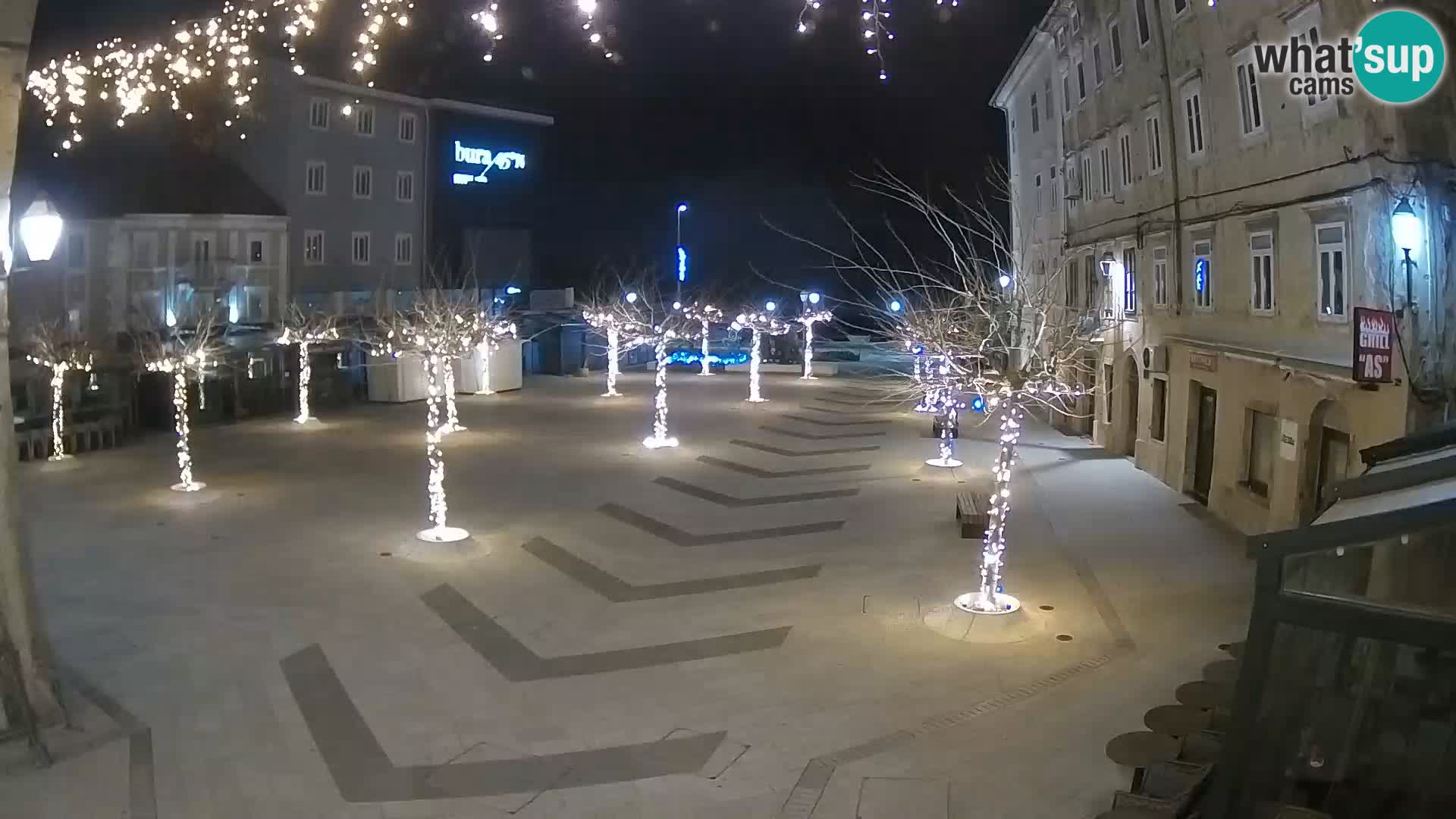 Centre de la ville de Senj – Place Pavlin – Live Cam Dalmatie