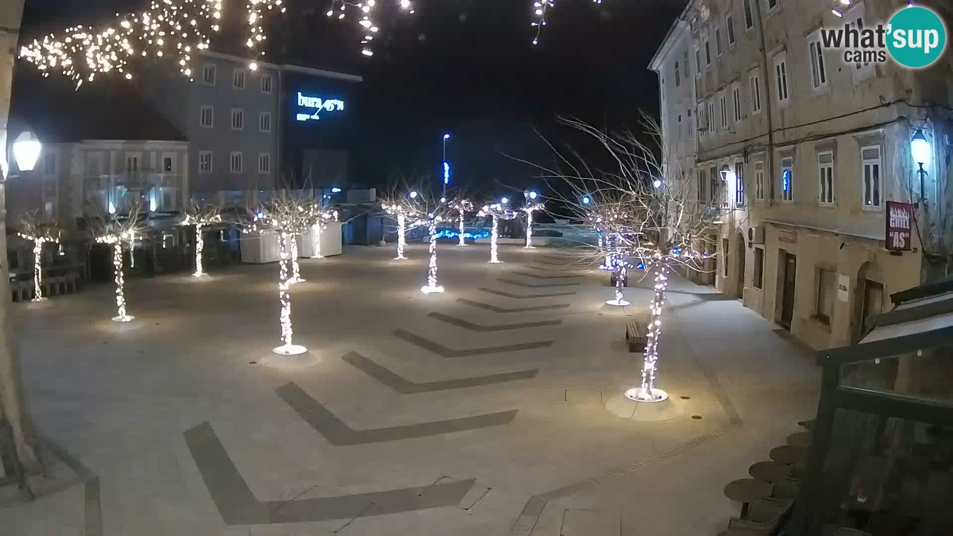 Center of Senj city – Pavlin square – Live Cam Dalmatia