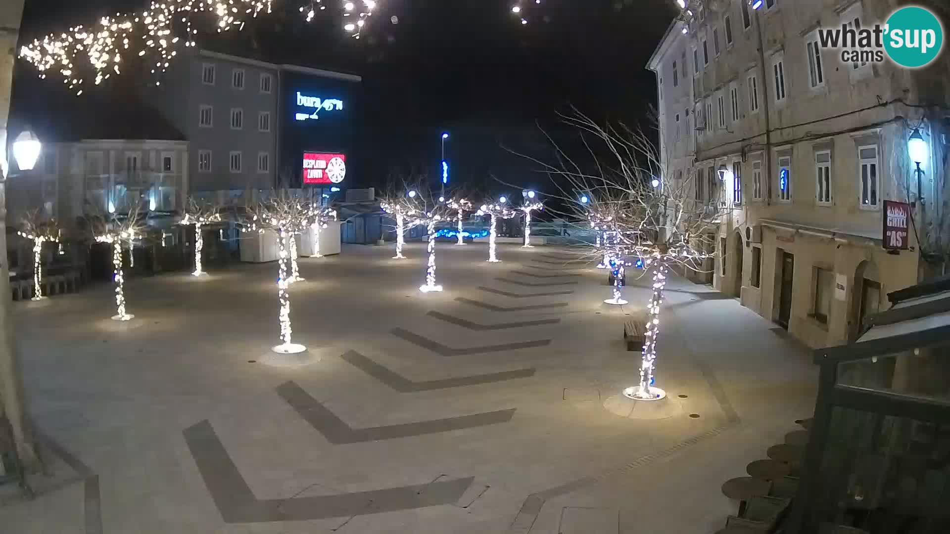 Center of Senj city – Pavlin square – Live Cam Dalmatia