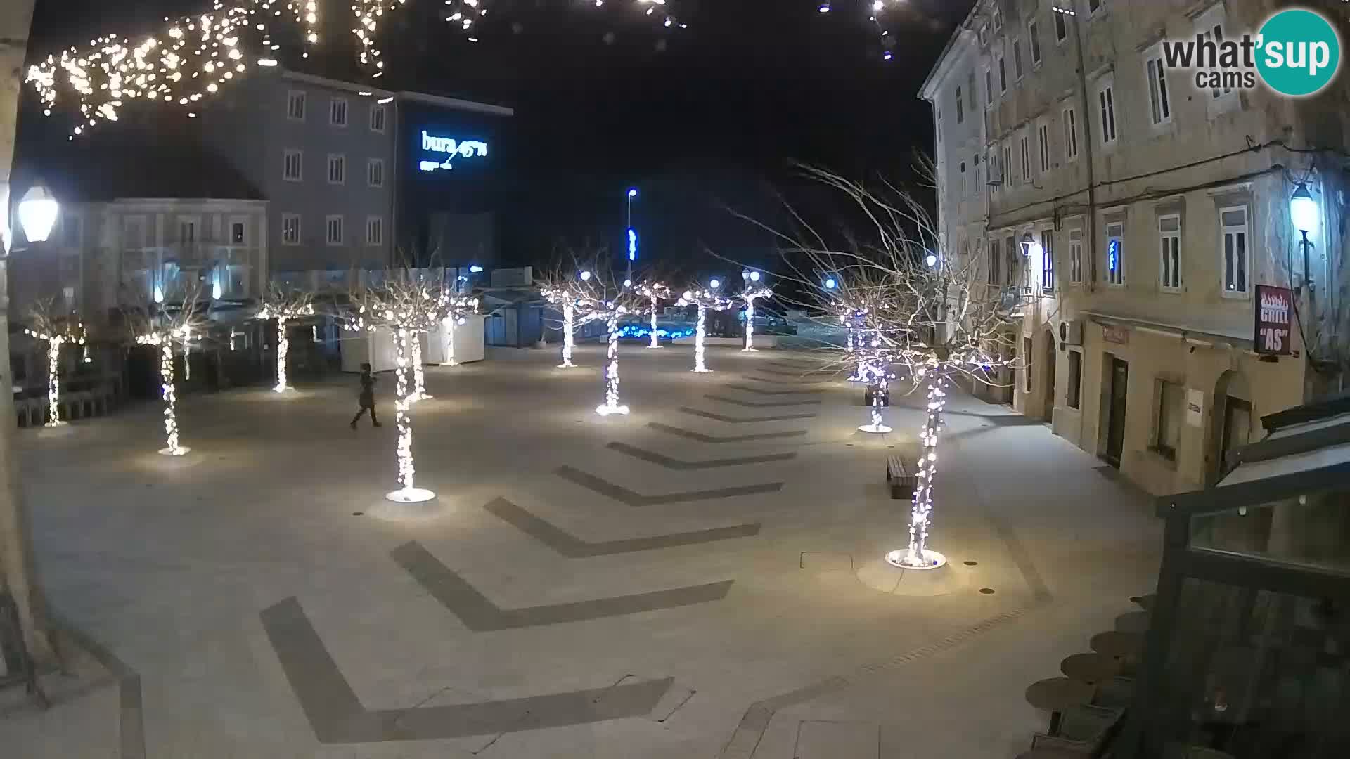 Center of Senj city – Pavlin square – Live Cam Dalmatia