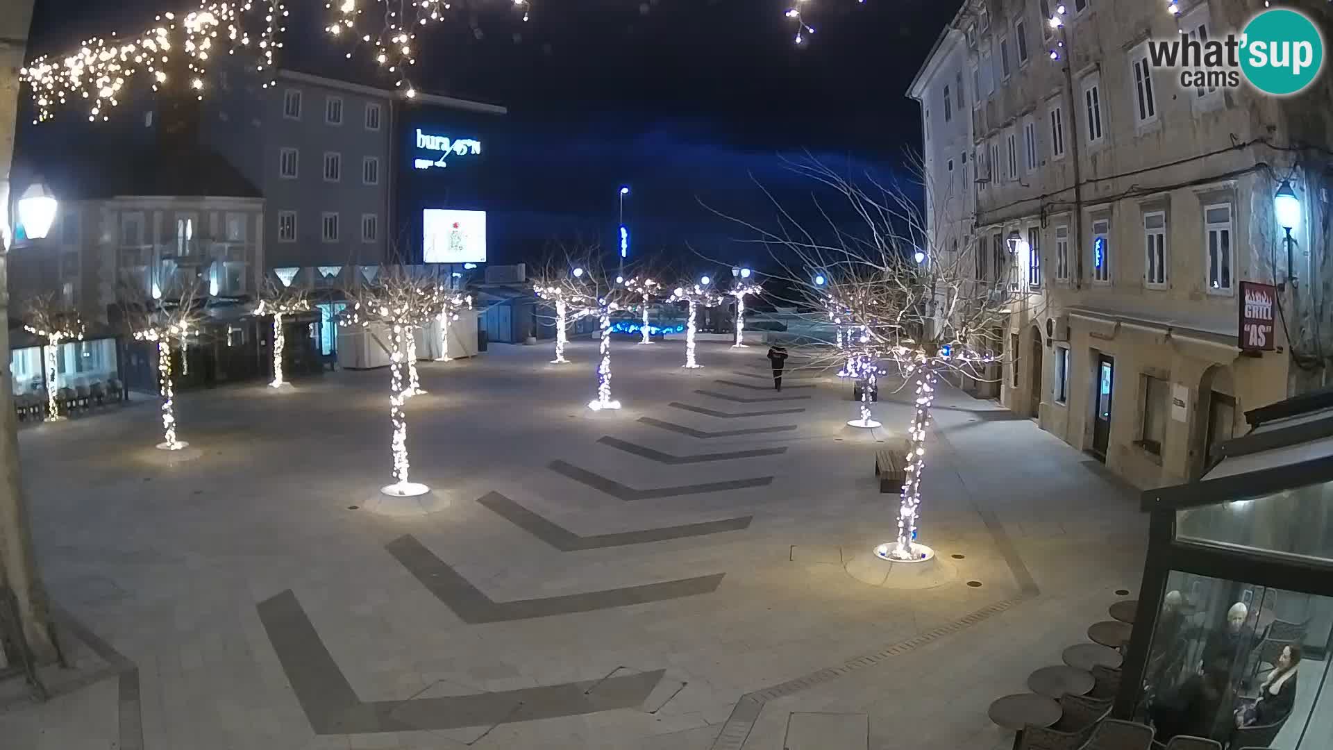 Center of Senj city – Pavlin square – Live Cam Dalmatia