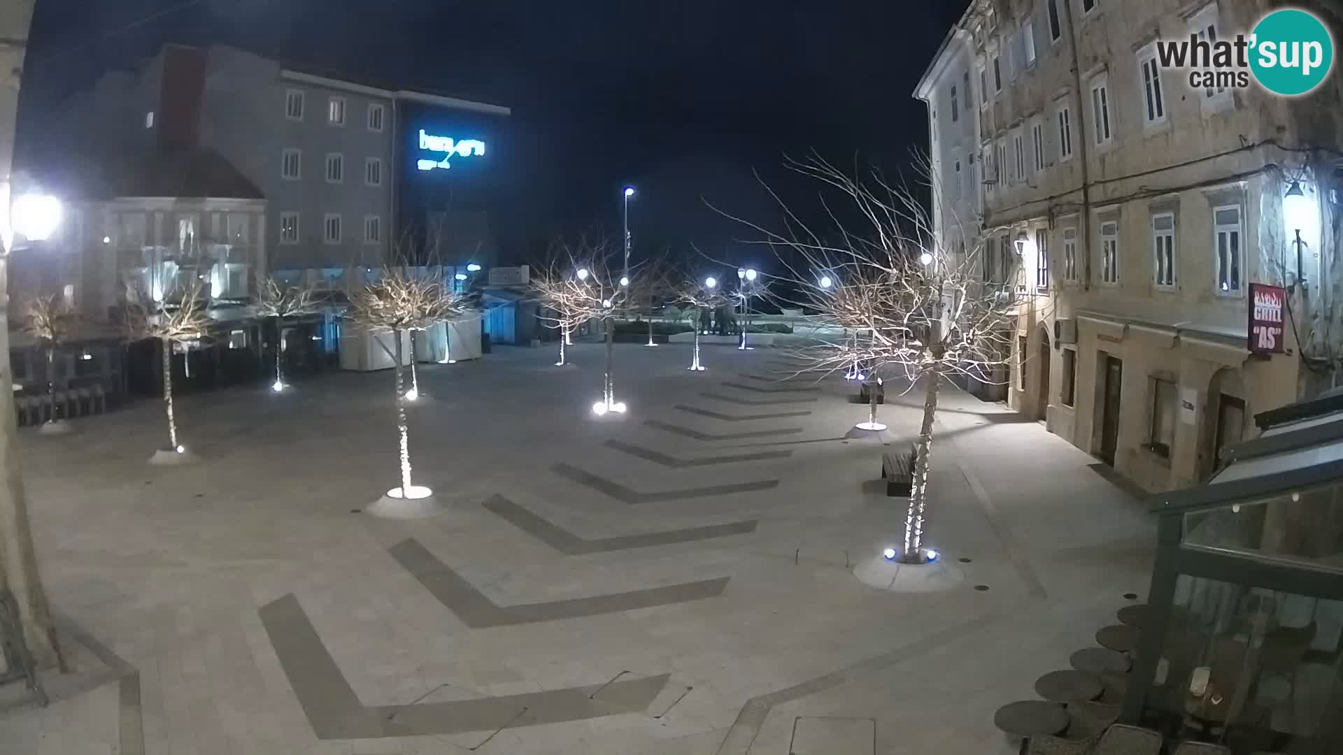 Center of Senj city – Pavlin square – Live Cam Dalmatia