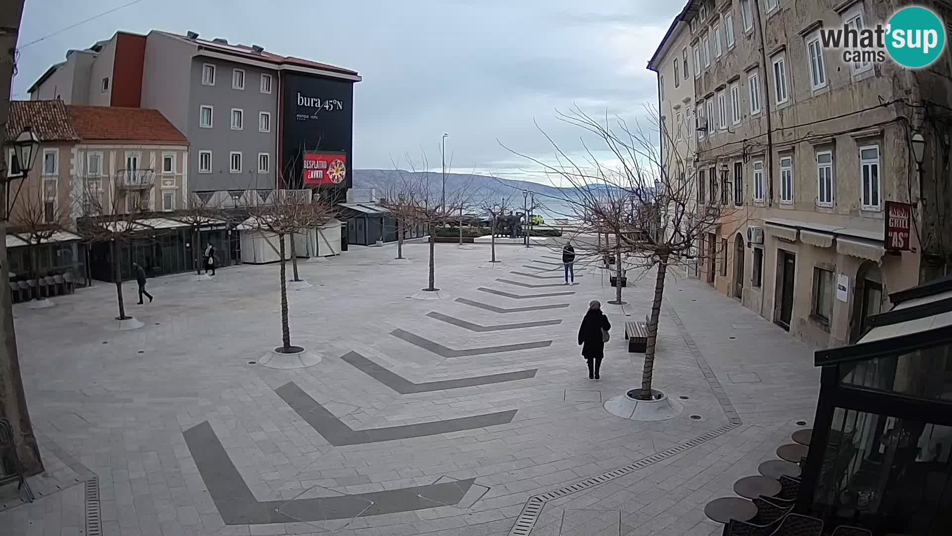 Center of Senj city – Pavlin square – Live Cam Dalmatia