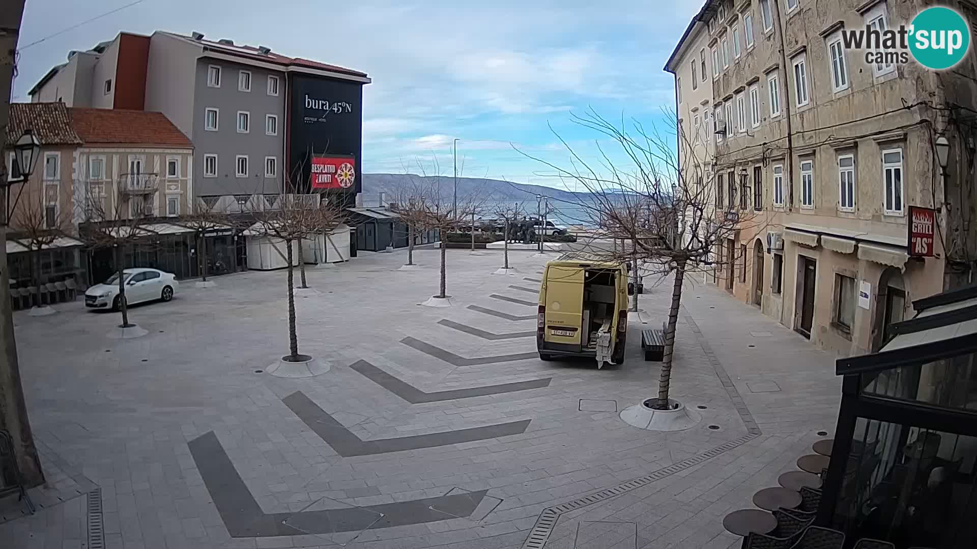 Center of Senj city – Pavlin square – Live Cam Dalmatia