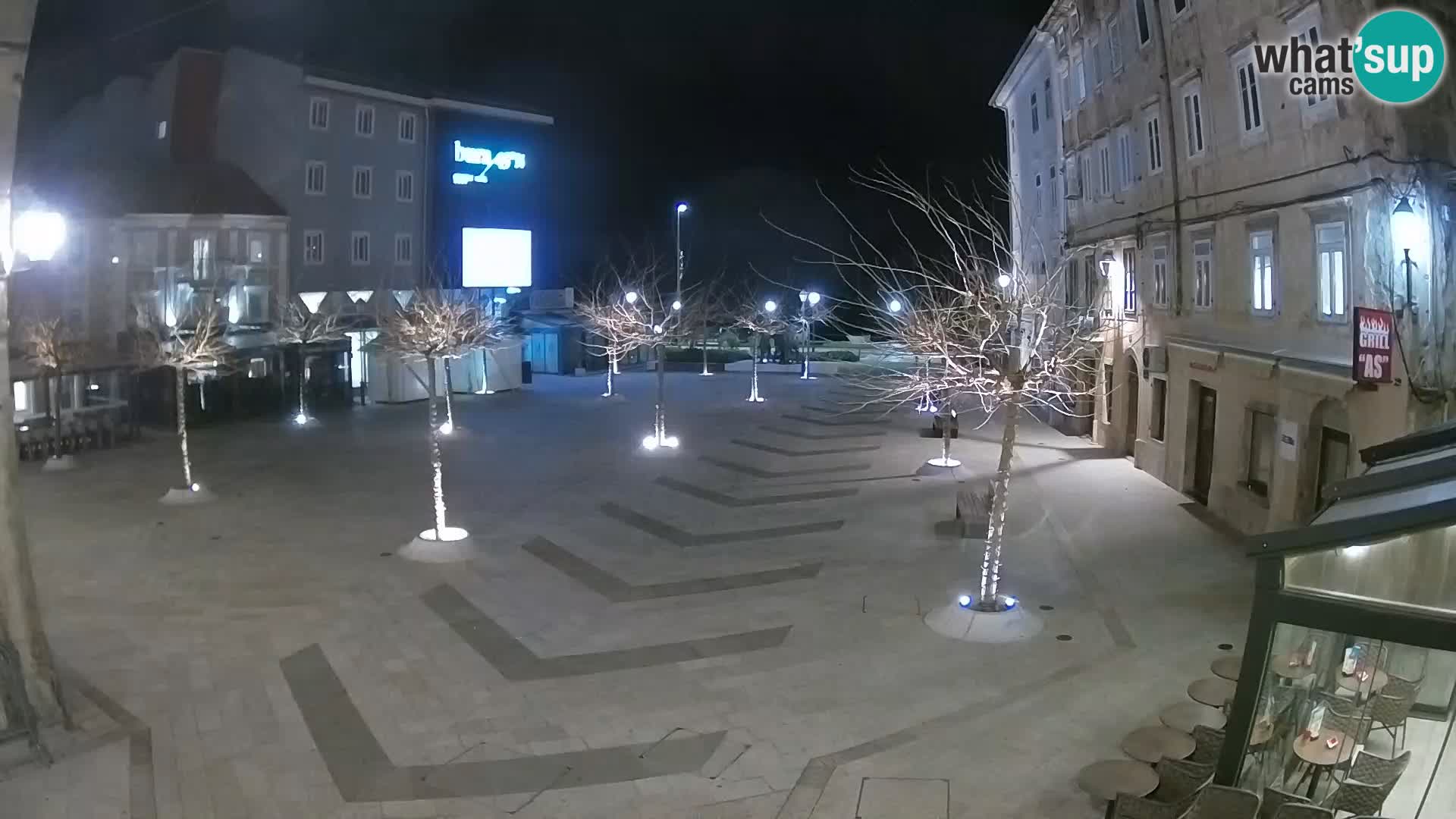 Centro della città di Senj – Piazza Pavlin – Live Cam Dalmazia