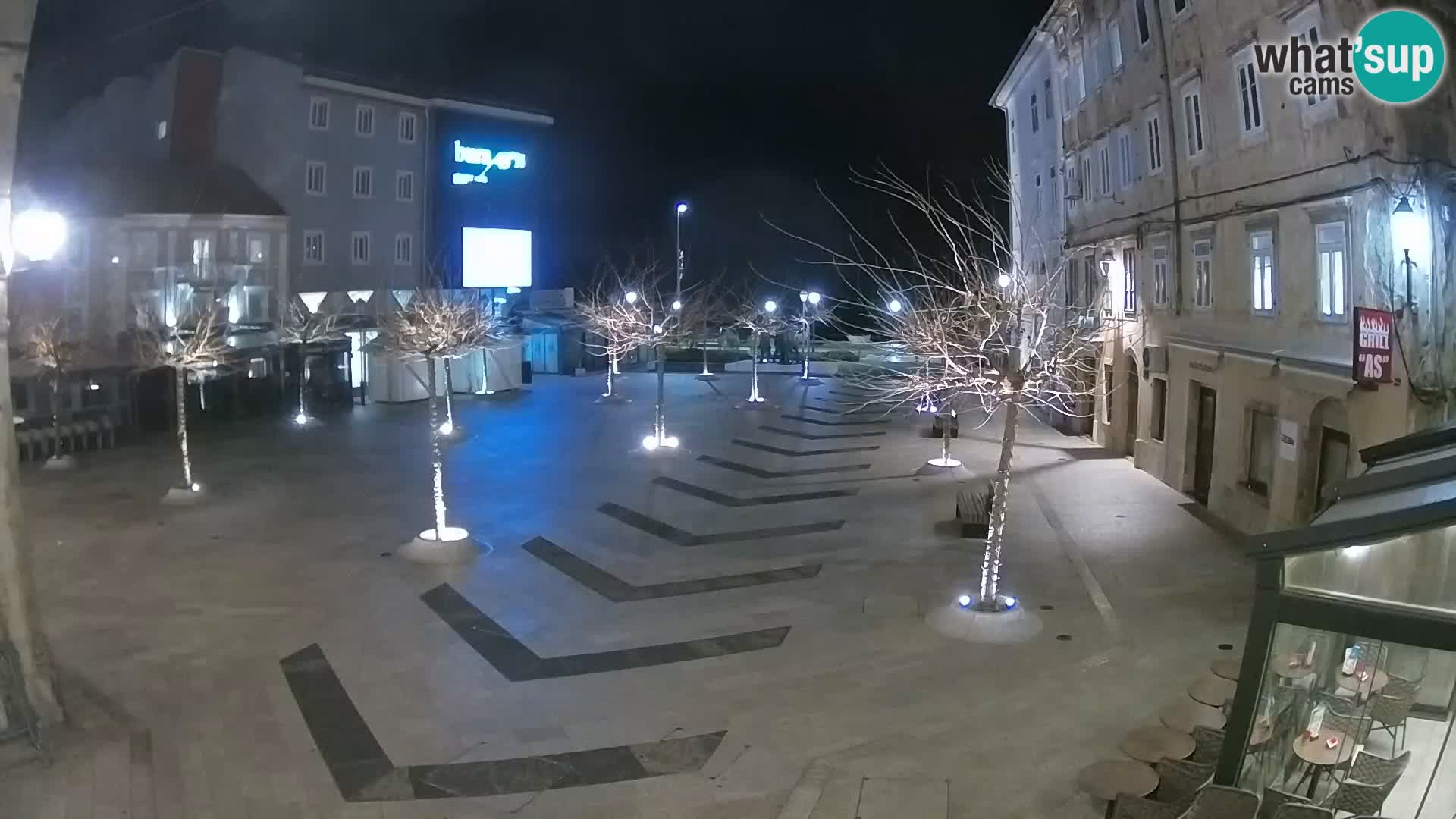 Center of Senj city – Pavlin square – Live Cam Dalmatia