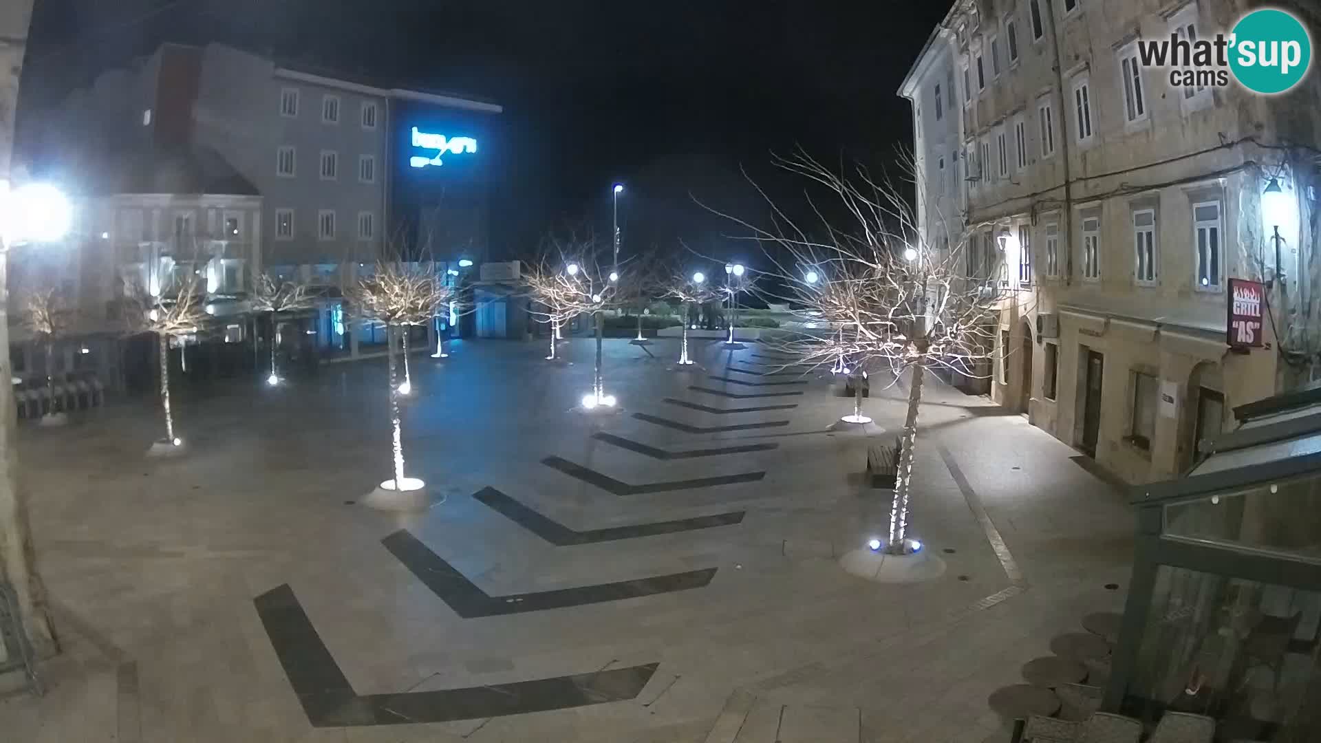 Centro della città di Senj – Piazza Pavlin – Live Cam Dalmazia