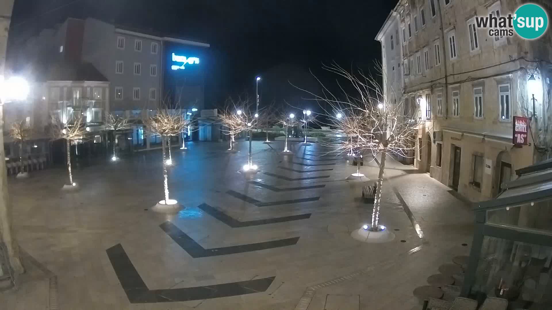 Centre de la ville de Senj – Place Pavlin – Live Cam Dalmatie