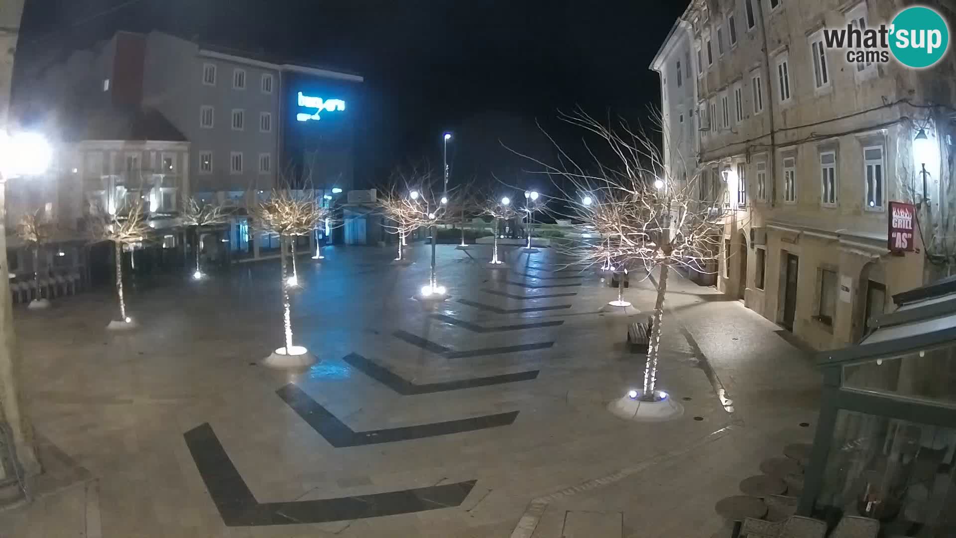 Center of Senj city – Pavlin square – Live Cam Dalmatia