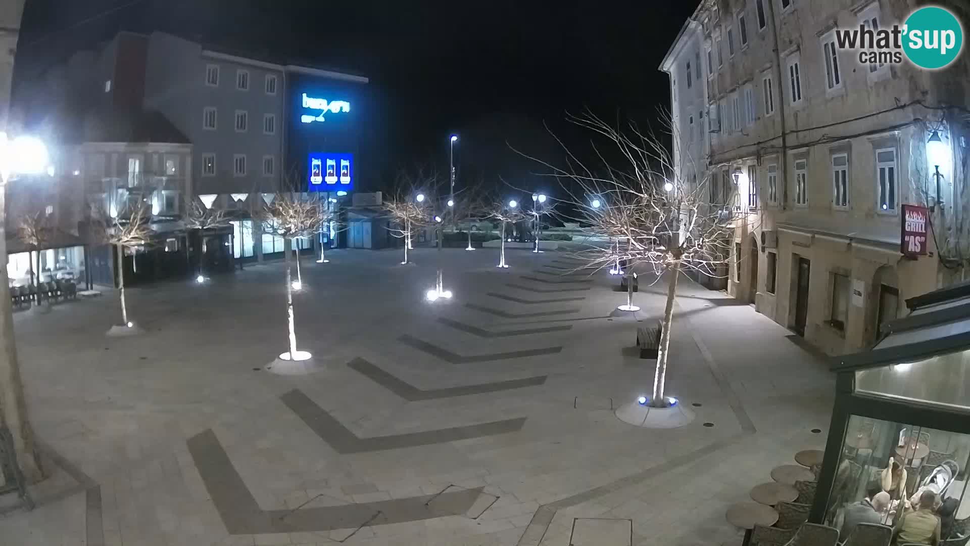 Centro della città di Senj – Piazza Pavlin – Live Cam Dalmazia