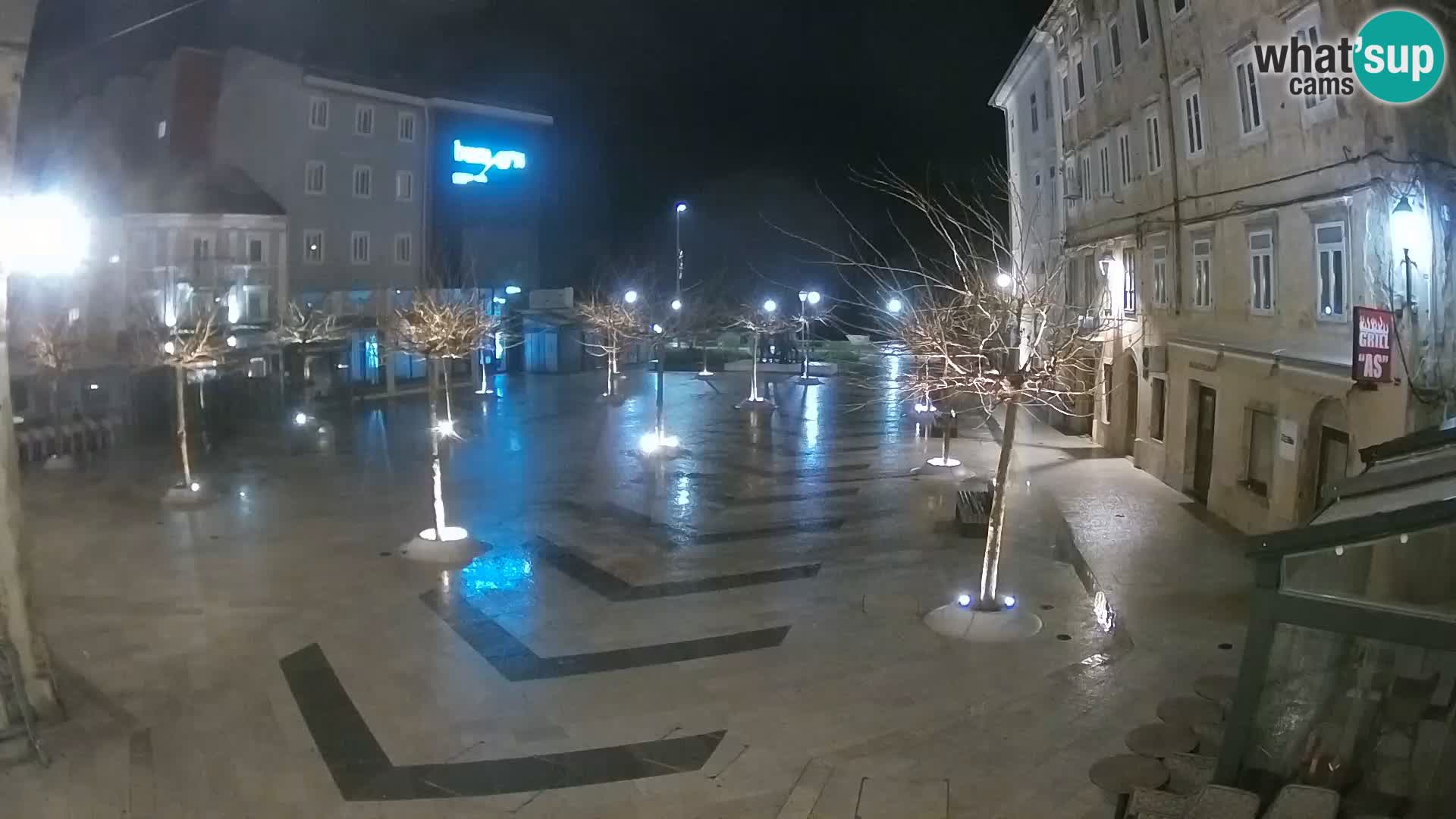 Center of Senj city – Pavlin square – Live Cam Dalmatia