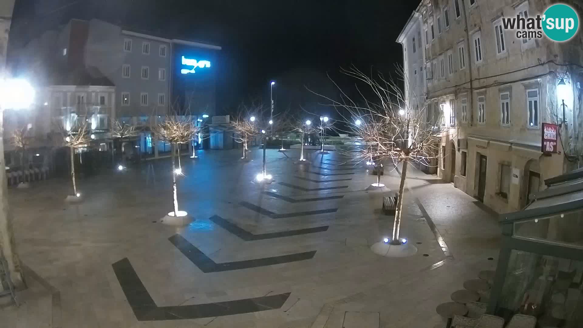 Centre de la ville de Senj – Place Pavlin – Live Cam Dalmatie