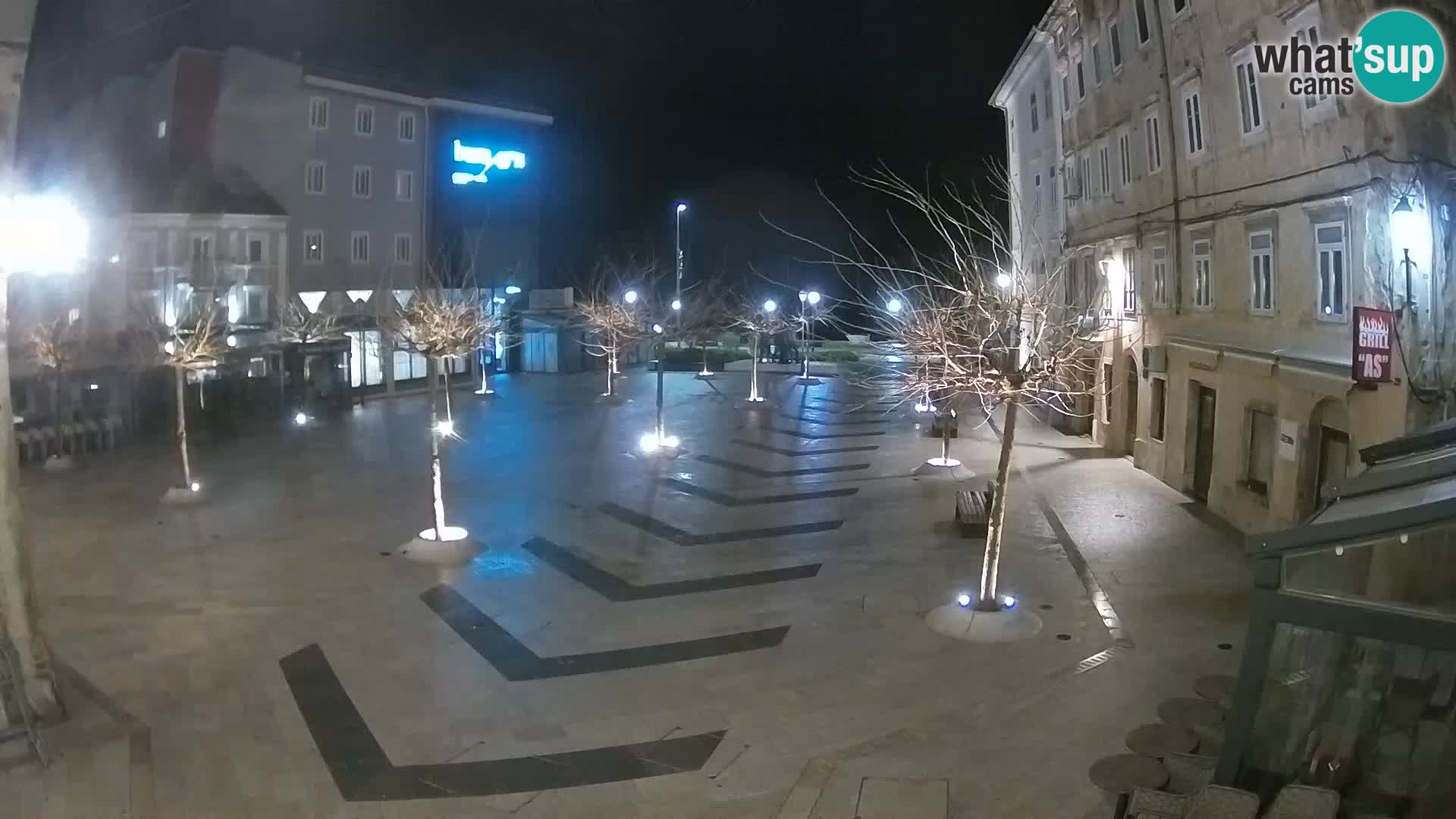 Centro della città di Senj – Piazza Pavlin – Live Cam Dalmazia