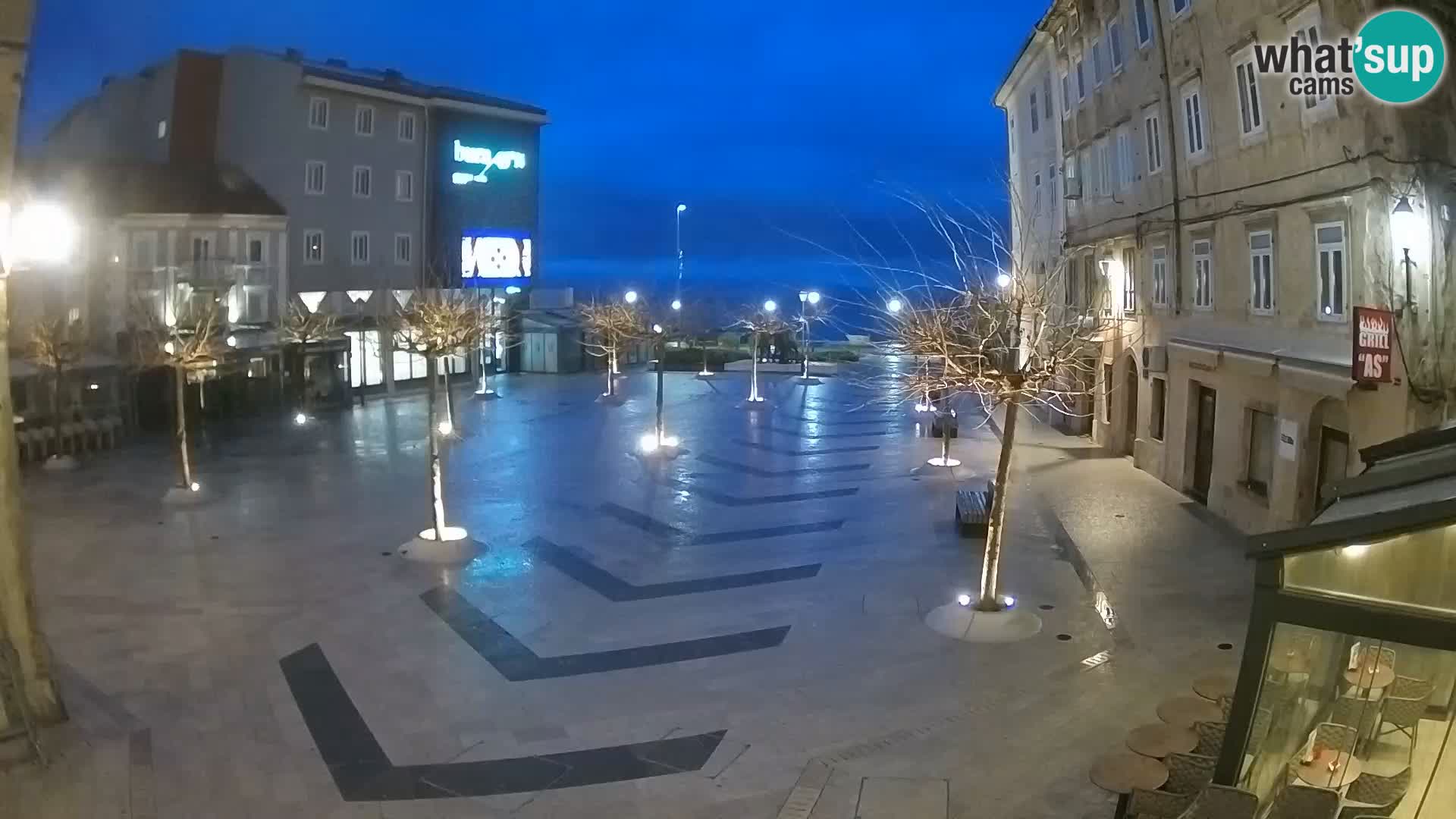 Center of Senj city – Pavlin square – Live Cam Dalmatia