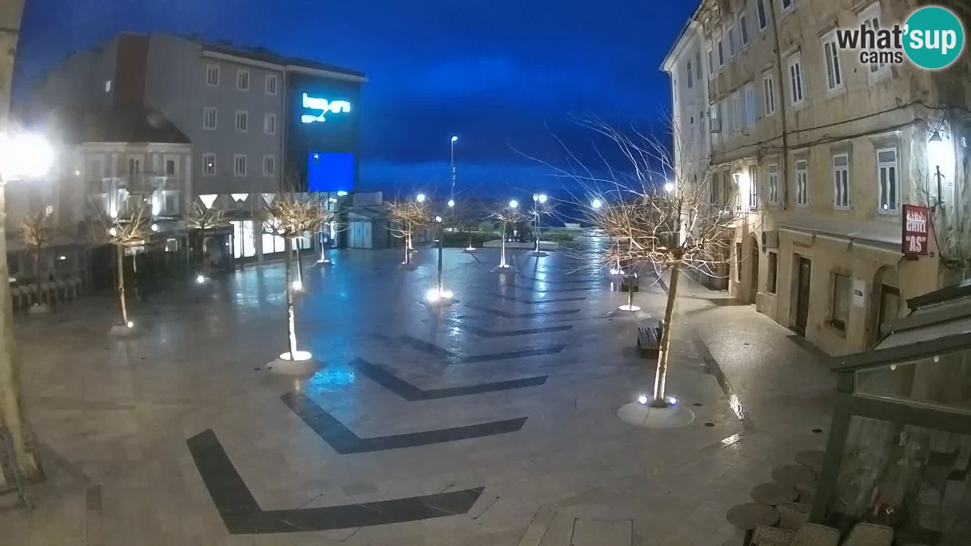 Center of Senj city – Pavlin square – Live Cam Dalmatia