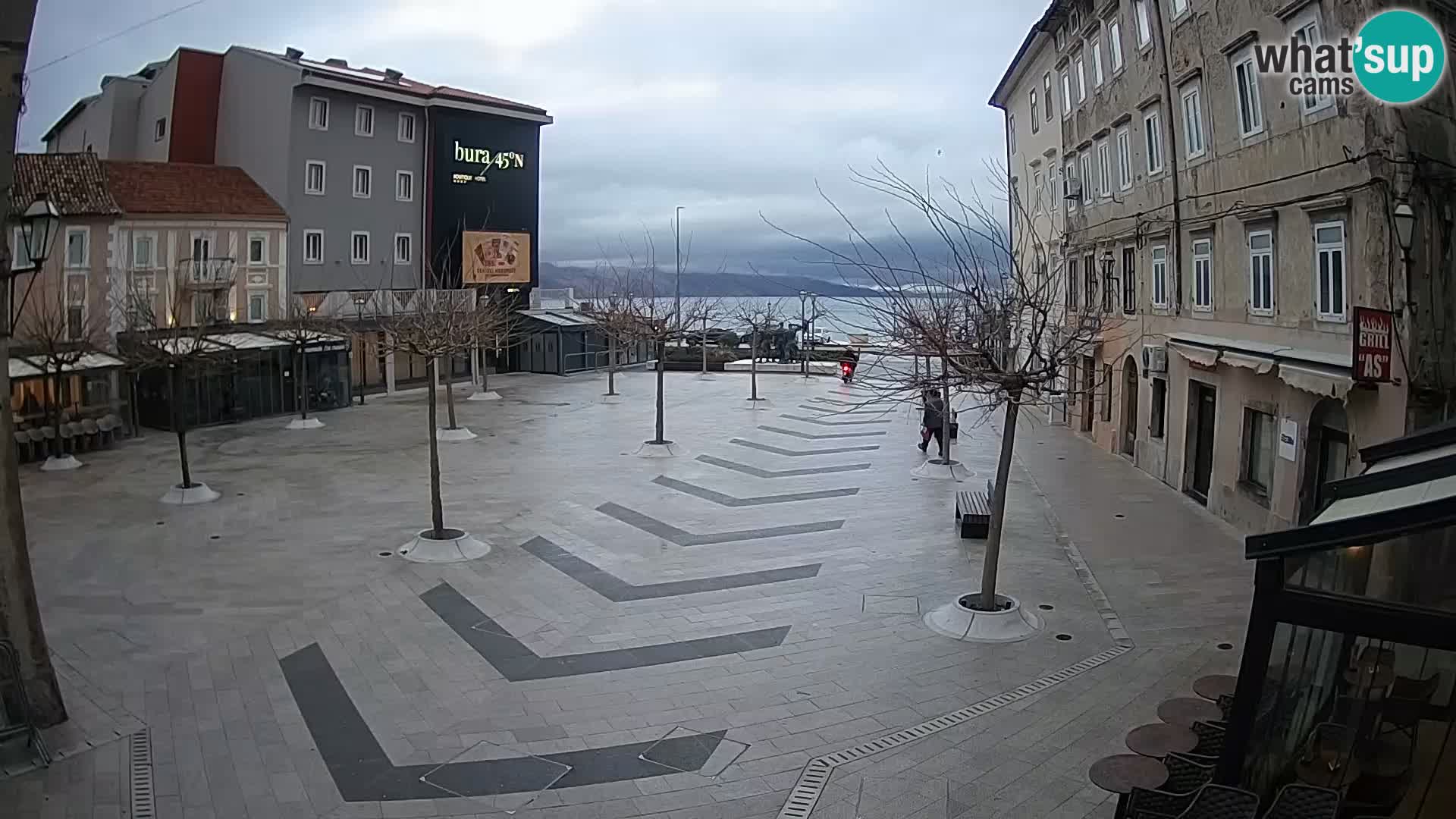 Centro della città di Senj – Piazza Pavlin – Live Cam Dalmazia