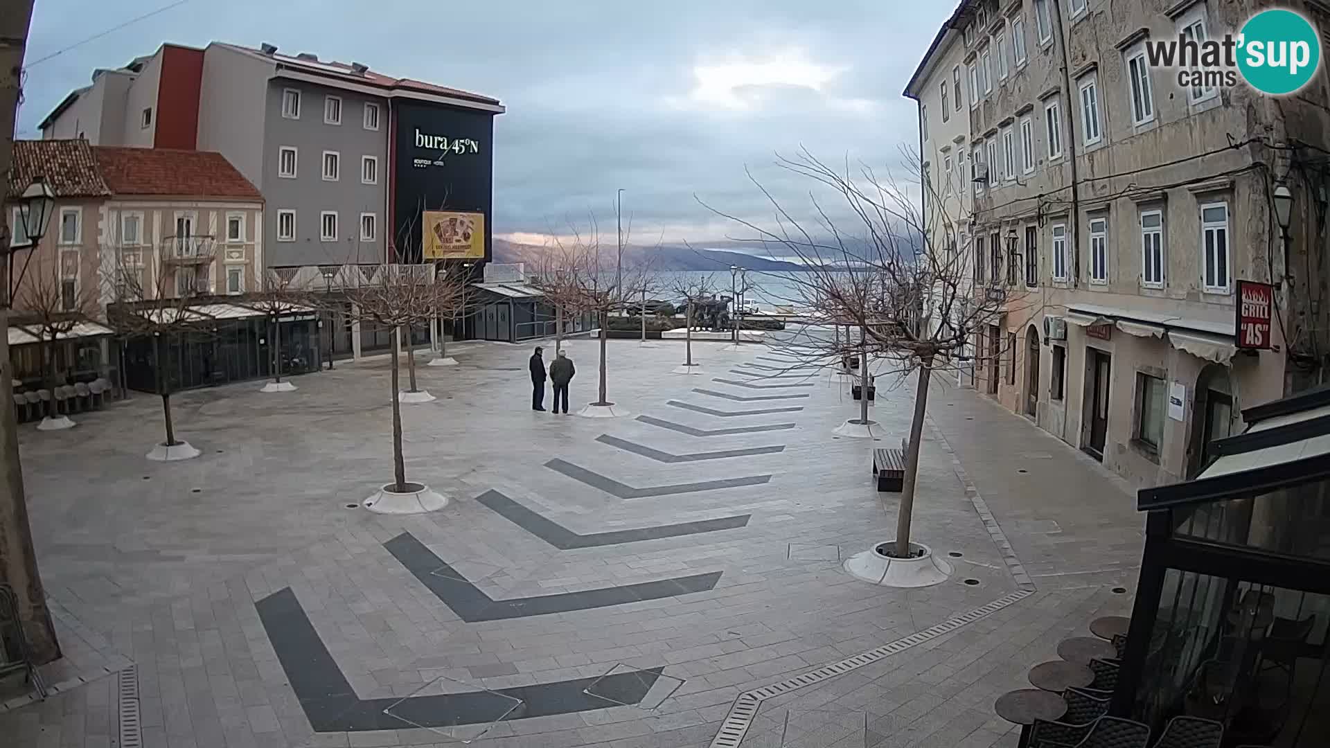 Centro della città di Senj – Piazza Pavlin – Live Cam Dalmazia