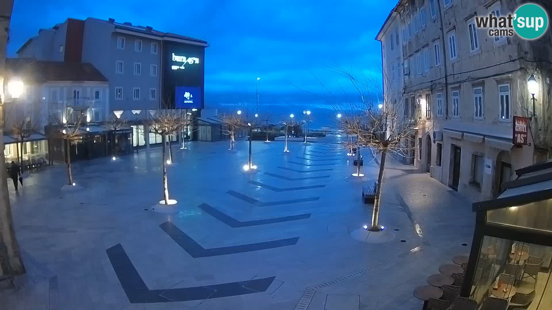 Centro della città di Senj – Piazza Pavlin – Live Cam Dalmazia