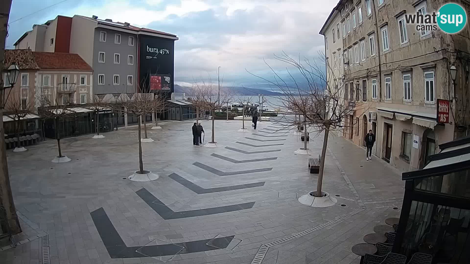 Centro della città di Senj – Piazza Pavlin – Live Cam Dalmazia