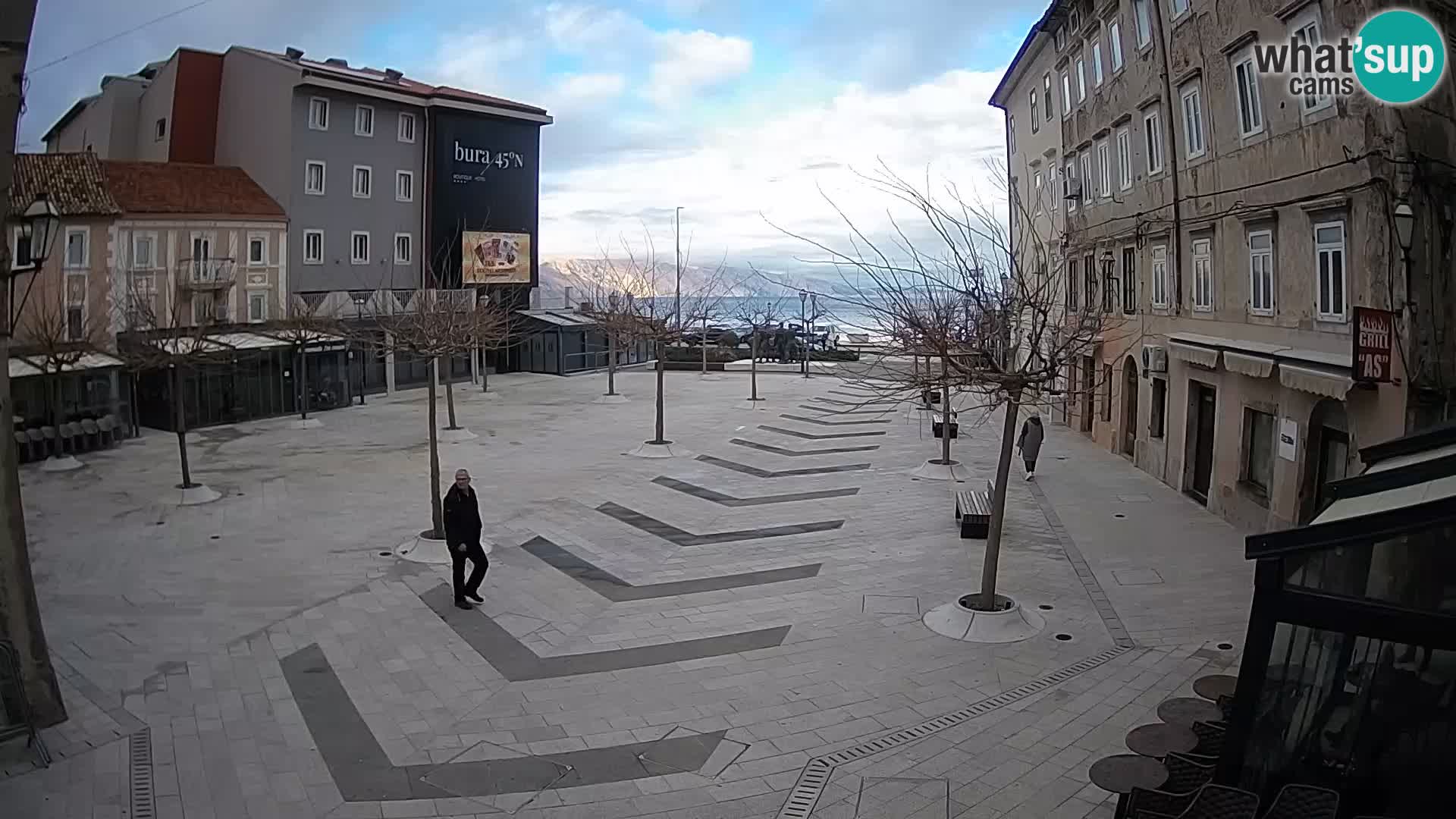 Centro della città di Senj – Piazza Pavlin – Live Cam Dalmazia