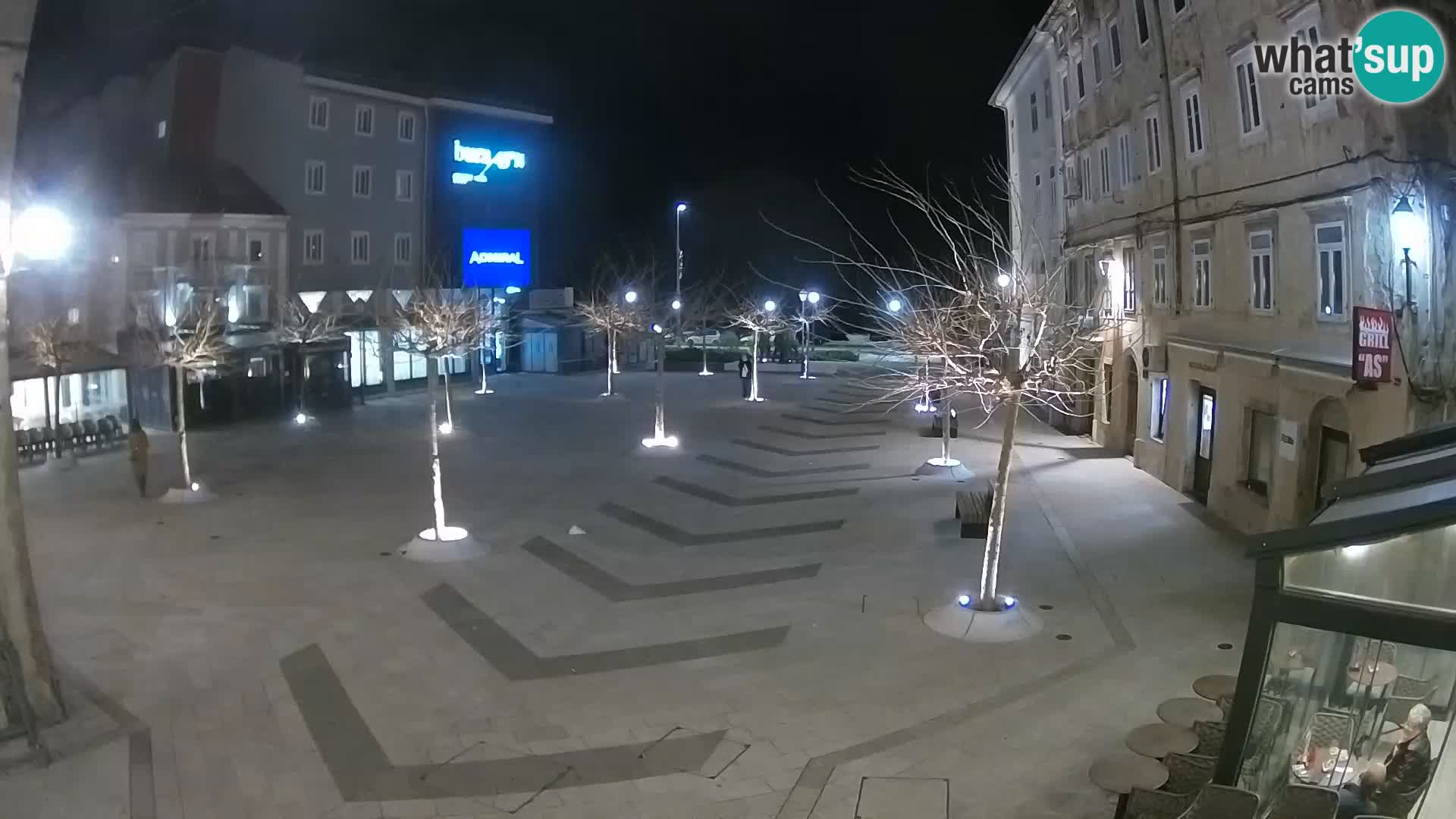 Center of Senj city – Pavlin square – Live Cam Dalmatia