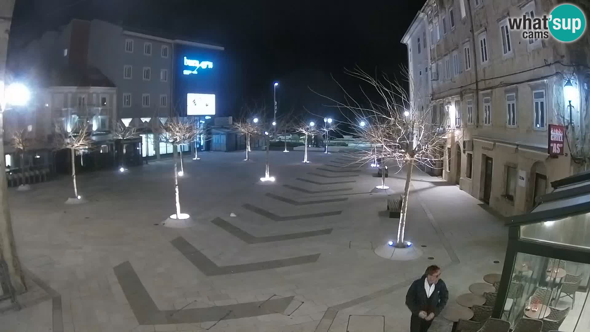 Centro della città di Senj – Piazza Pavlin – Live Cam Dalmazia