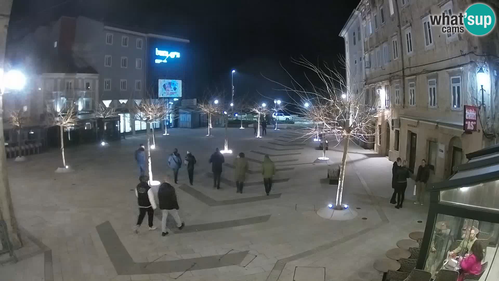 Center of Senj city – Pavlin square – Live Cam Dalmatia