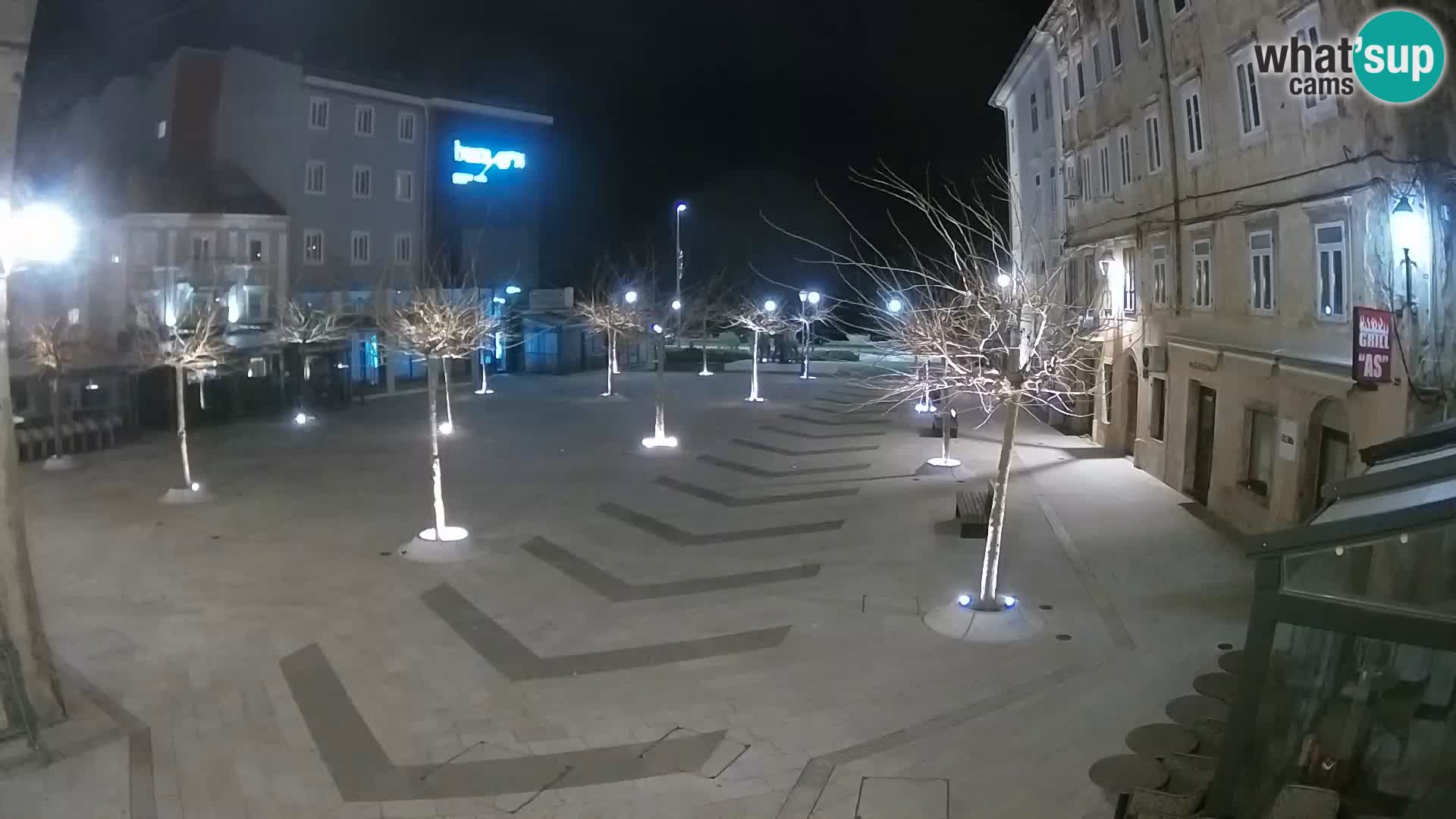 Centro della città di Senj – Piazza Pavlin – Live Cam Dalmazia