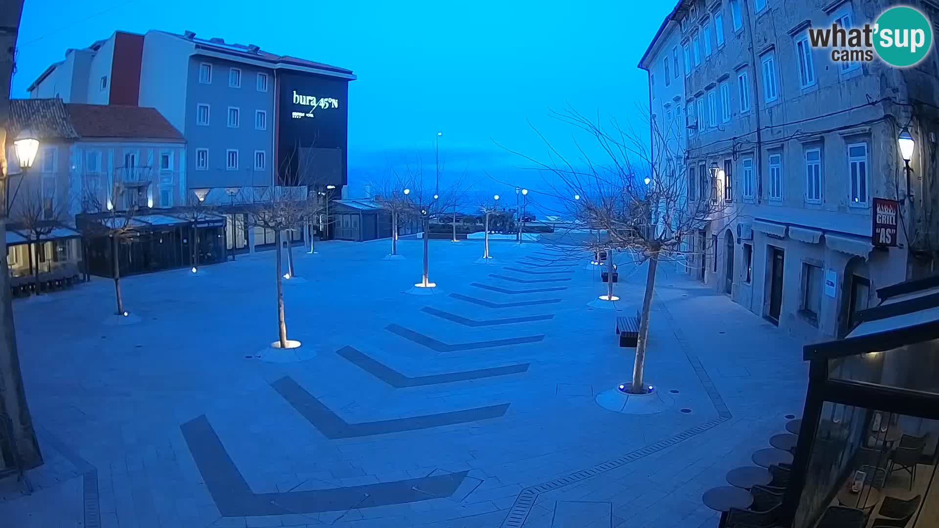 Centre de la ville de Senj – Place Pavlin – Live Cam Dalmatie