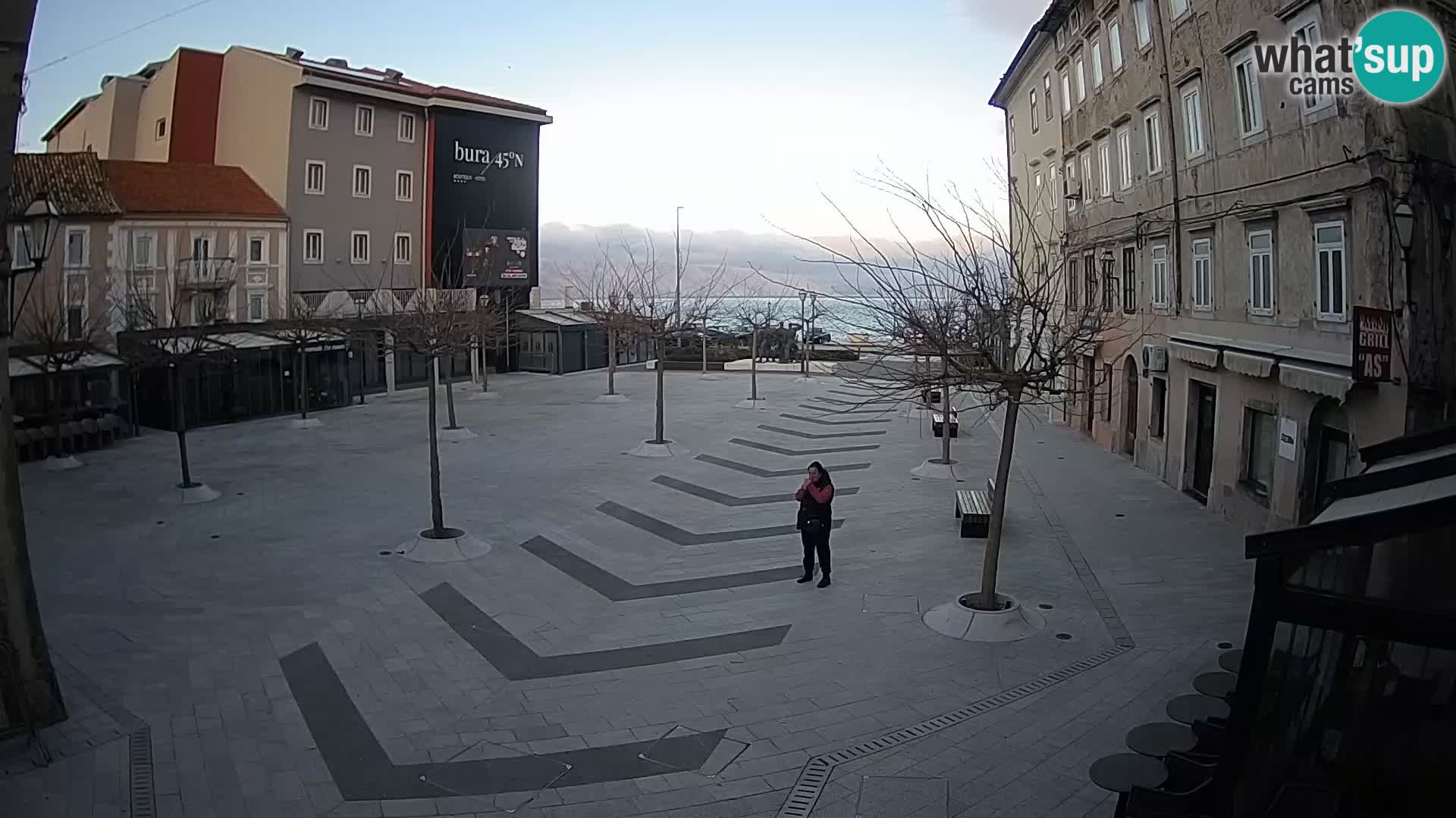 Centre de la ville de Senj – Place Pavlin – Live Cam Dalmatie