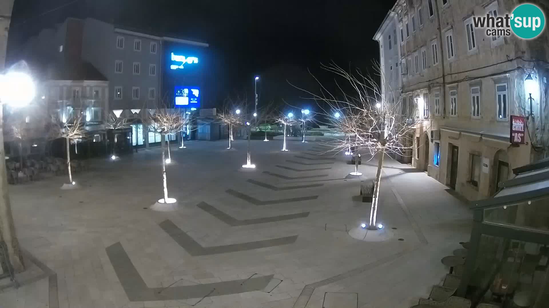 Centro della città di Senj – Piazza Pavlin – Live Cam Dalmazia