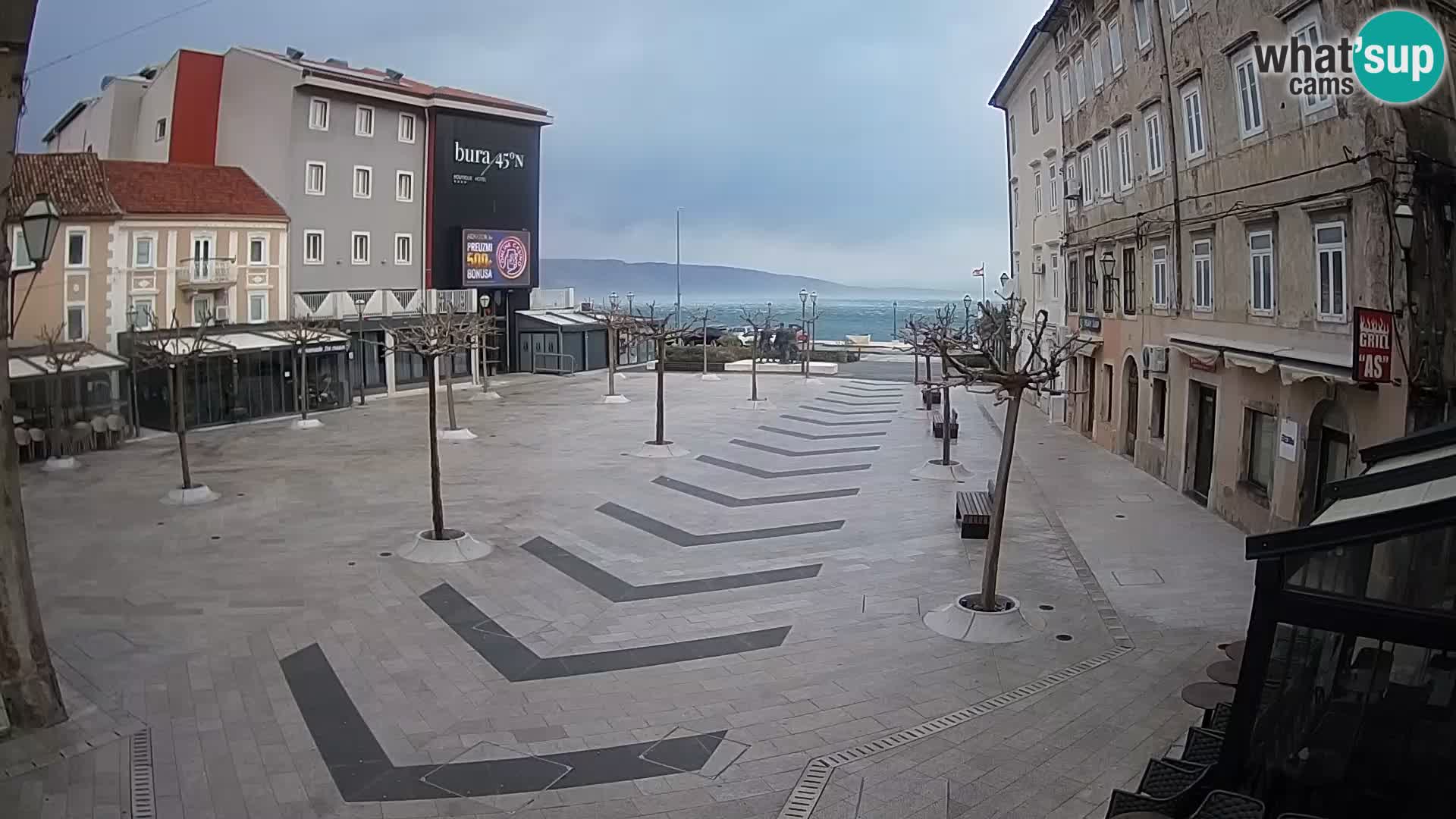 Center of Senj city – Pavlin square – Live Cam Dalmatia