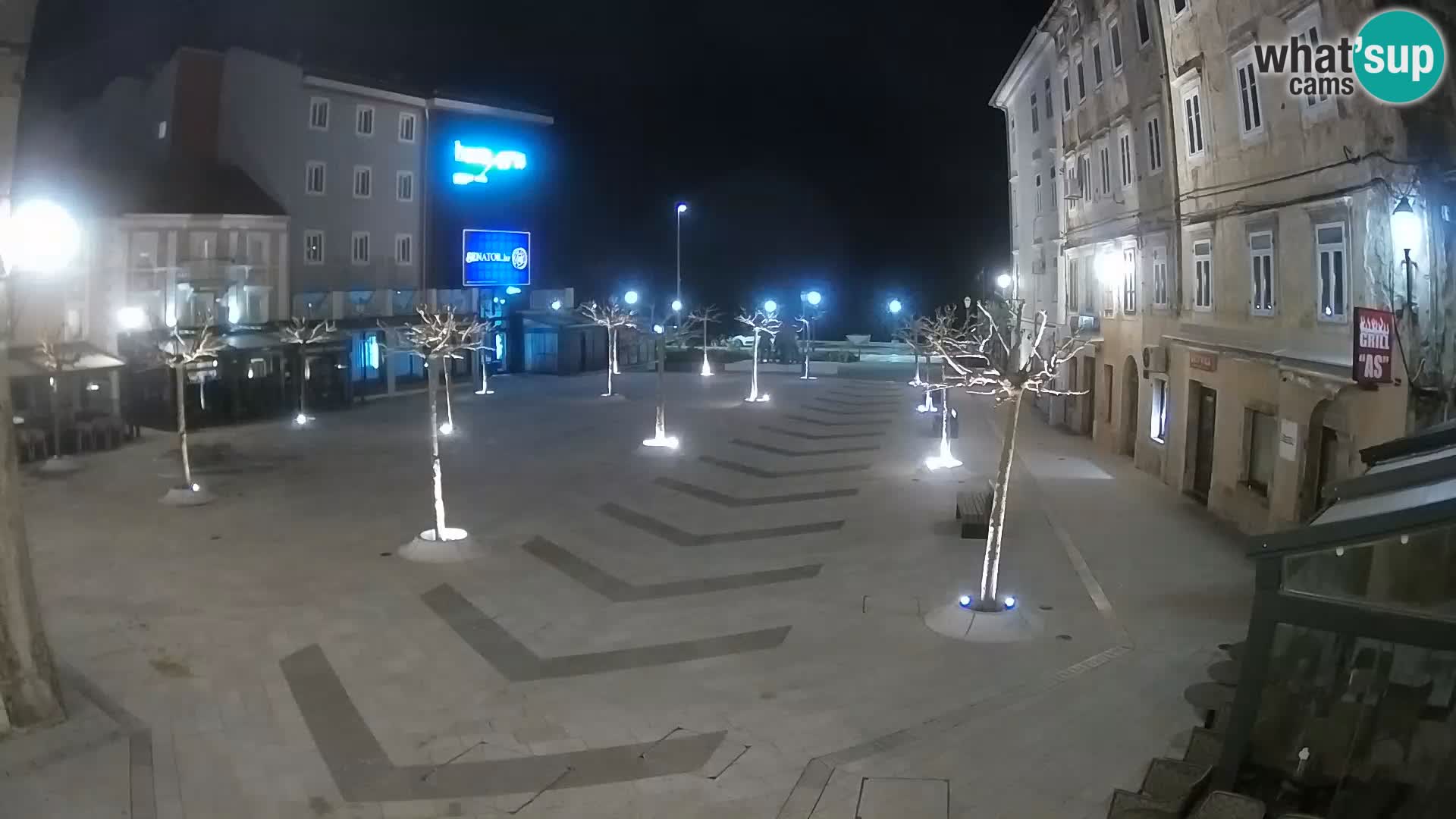 Center of Senj city – Pavlin square – Live Cam Dalmatia