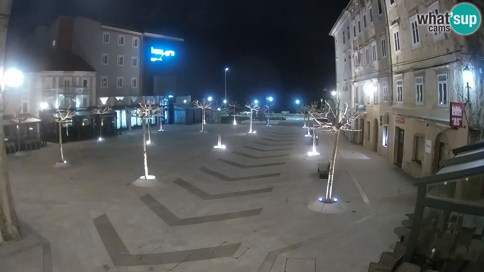 Center of Senj city – Pavlin square – Live Cam Dalmatia