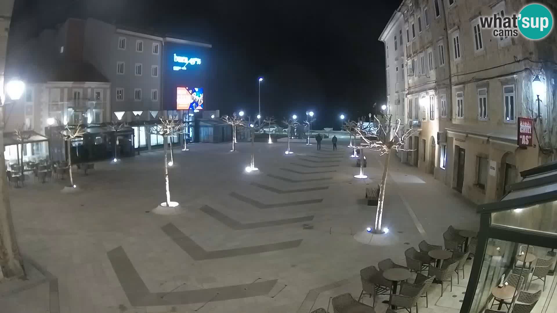 Centre de la ville de Senj – Place Pavlin – Live Cam Dalmatie