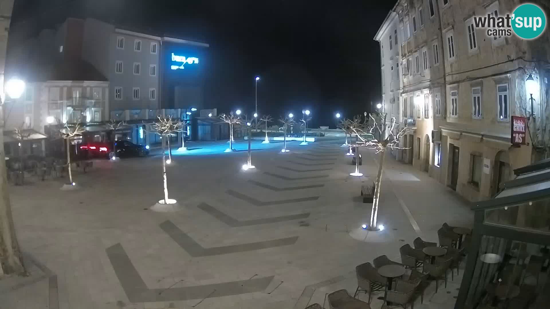 Center of Senj city – Pavlin square – Live Cam Dalmatia