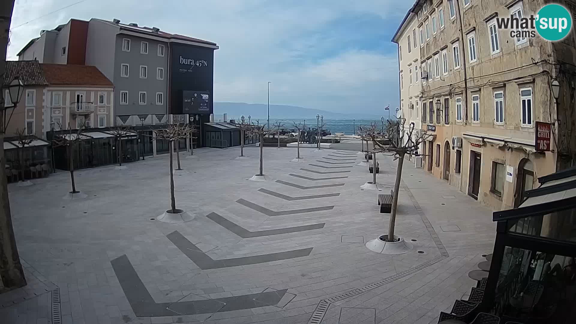 Centro della città di Senj – Piazza Pavlin – Live Cam Dalmazia