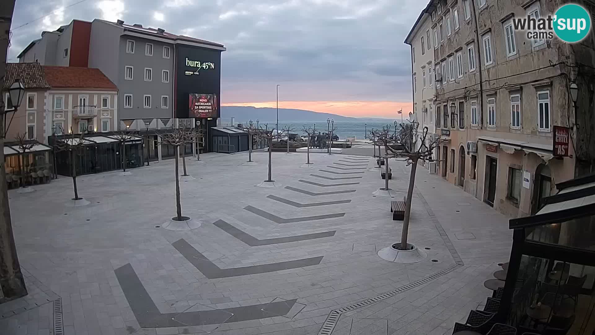 Centro della città di Senj – Piazza Pavlin – Live Cam Dalmazia