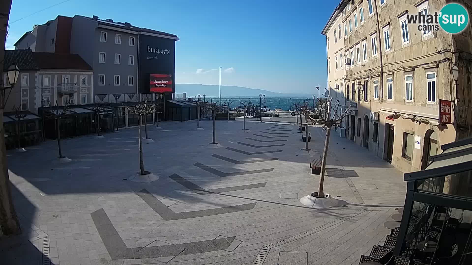 Centro della città di Senj – Piazza Pavlin – Live Cam Dalmazia